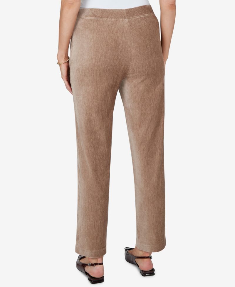 Petite Classics Pull-On Straight Corduroy Pants