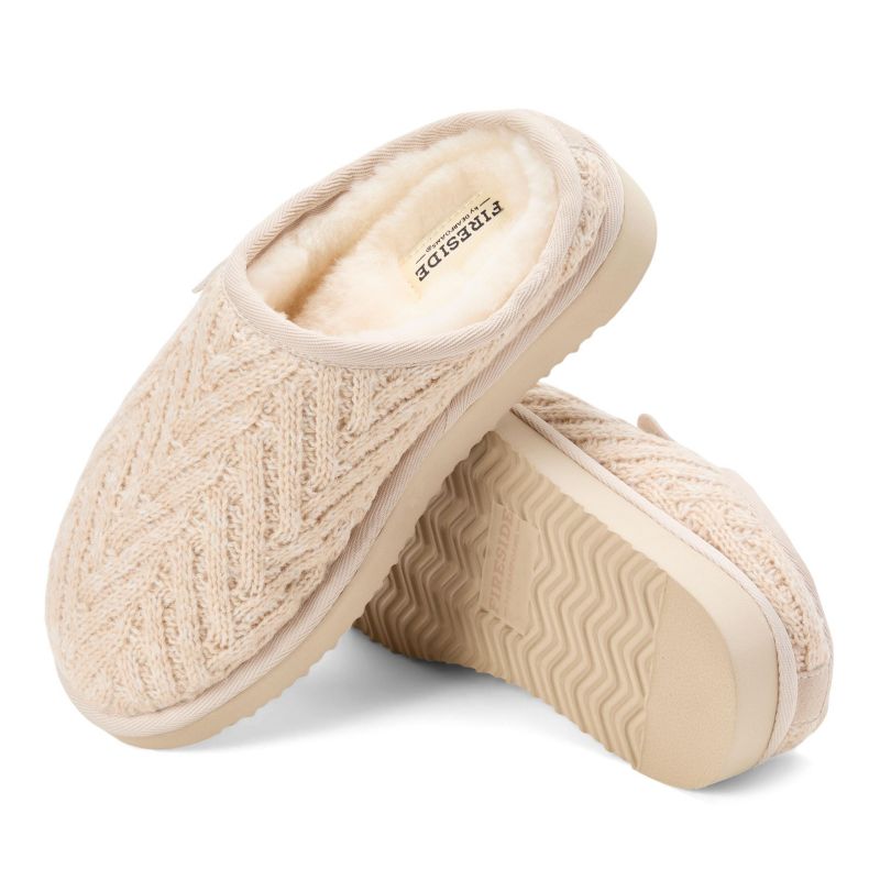 Women's Greta Genuine Shearling Knit Clog Slipper