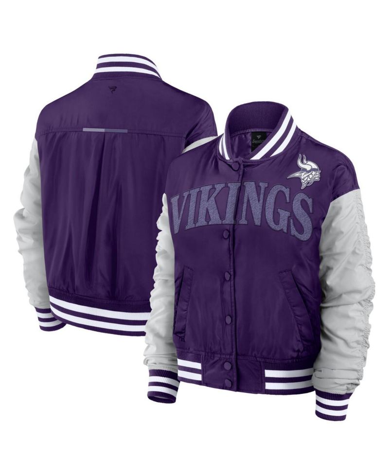 Women's Purple Minnesota Vikings Elements Wave Full-Snap Jacket