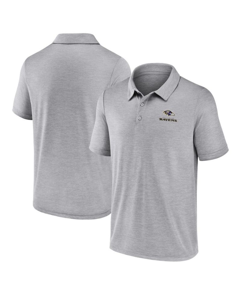 Men's Gray Baltimore Ravens Making Waves Polo Shirt