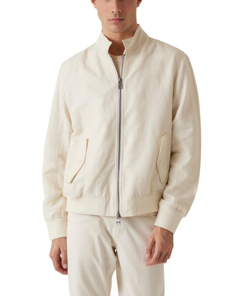 Men's Nolan Linen Harrington Jacket