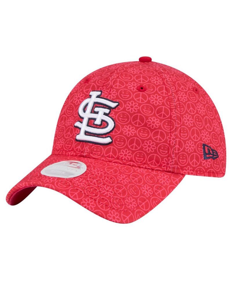 Women's Red St. Louis Cardinals Don't Worry 9TWENTY Adjustable Hat