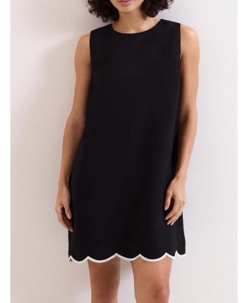 Women's Marta Scalloped Hem Shift Dress