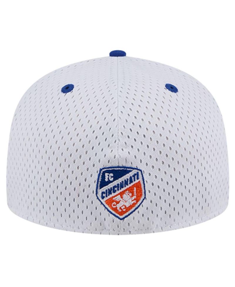 Men's Gray FC Cincinnati Throwback Mesh 59FIFTY Fitted Hat