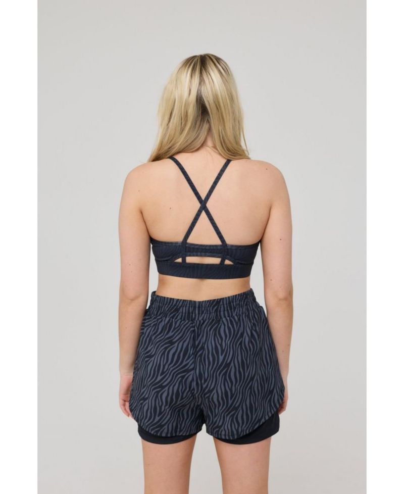 Women's Medium Support Infinite Sports Bra - Black Tiger