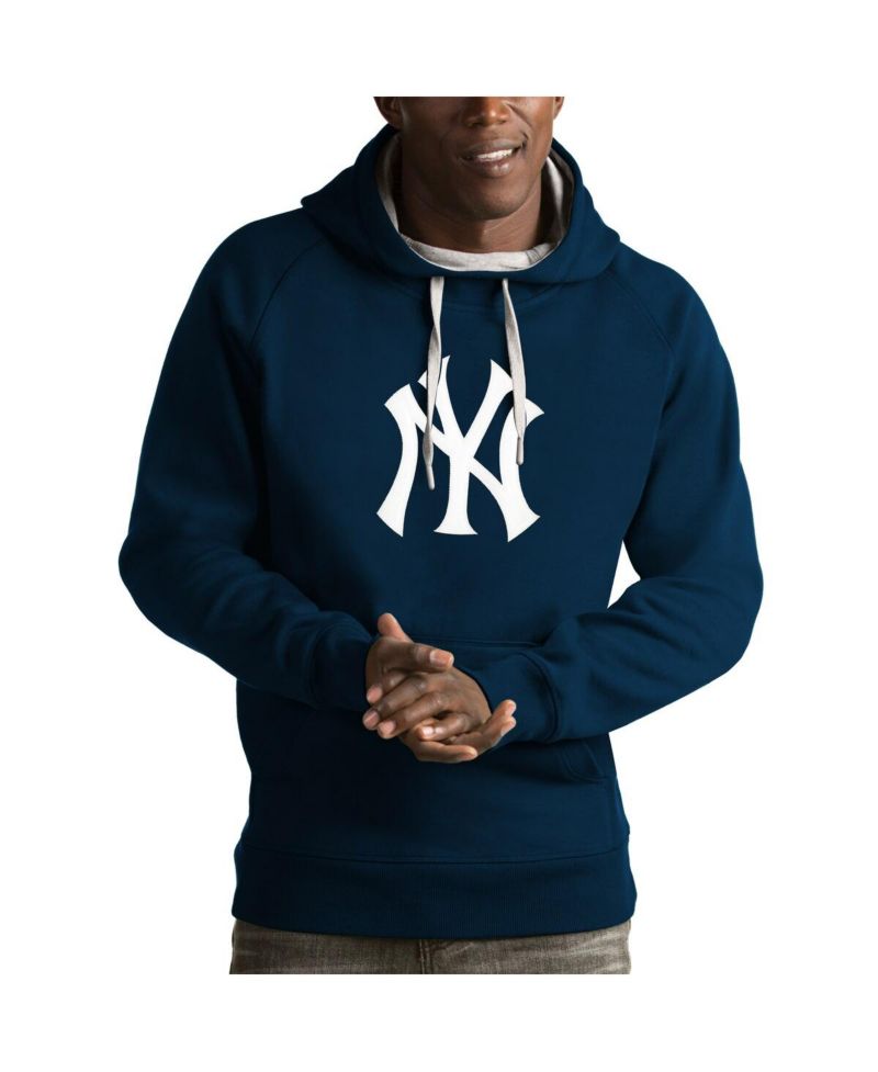 Men's Navy New York Yankees Victory Pullover Hoodie