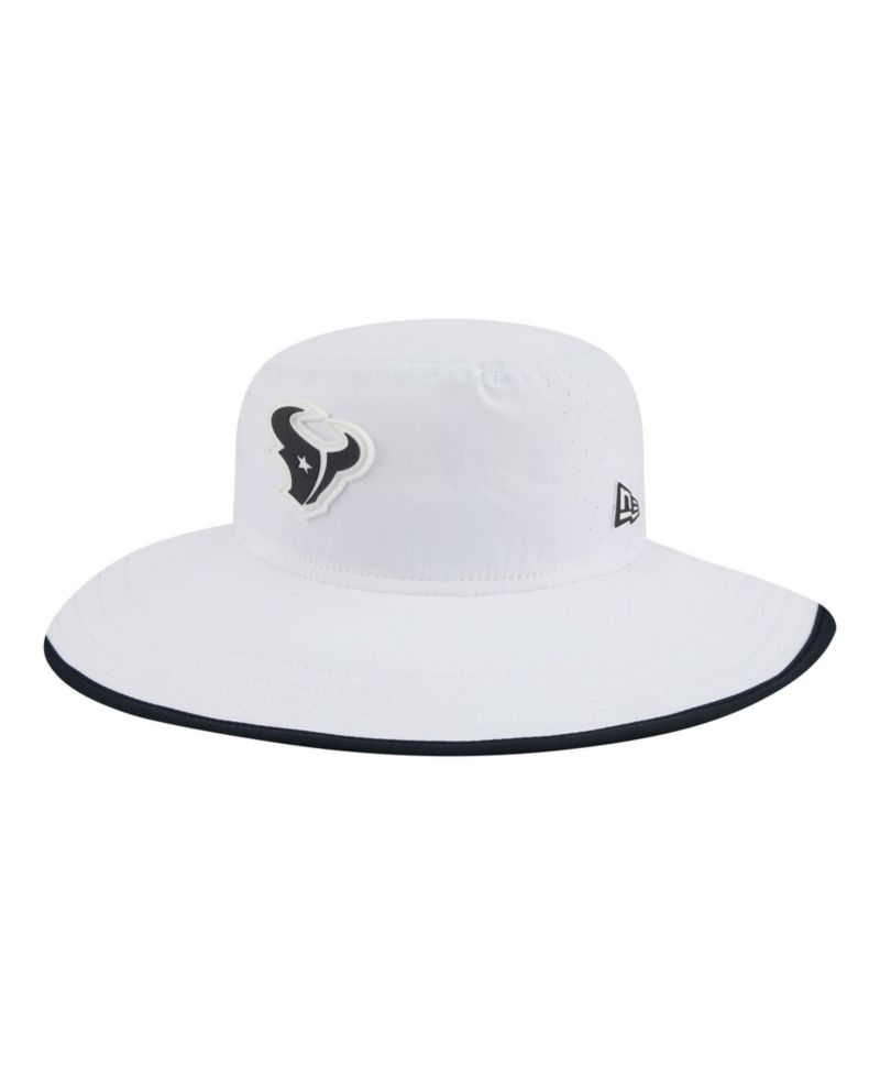 Men's White Houston Texans 2025 NFL Training Camp Panama Bucket Hat