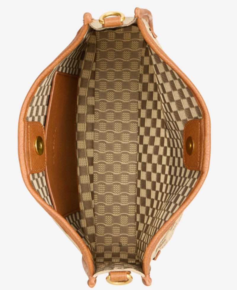 Checkered Soft Knit Dip Crossbody