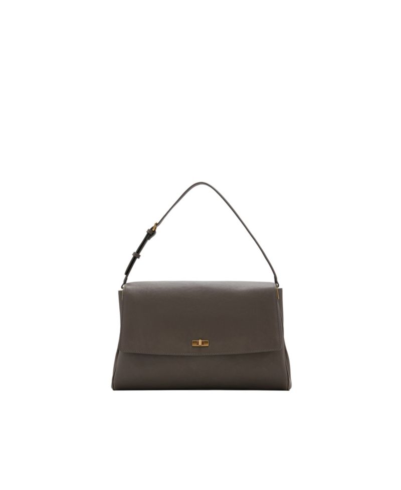 Women's Selection Medium Leather Flap Shoulder Bag
