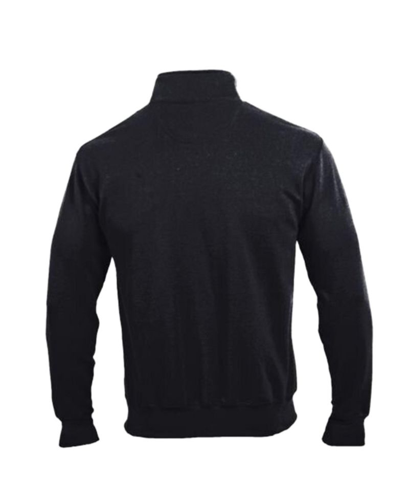 Men's Black Alabama Crimson Tide Powerblend Quarter-Zip Pullover Sweatshirt