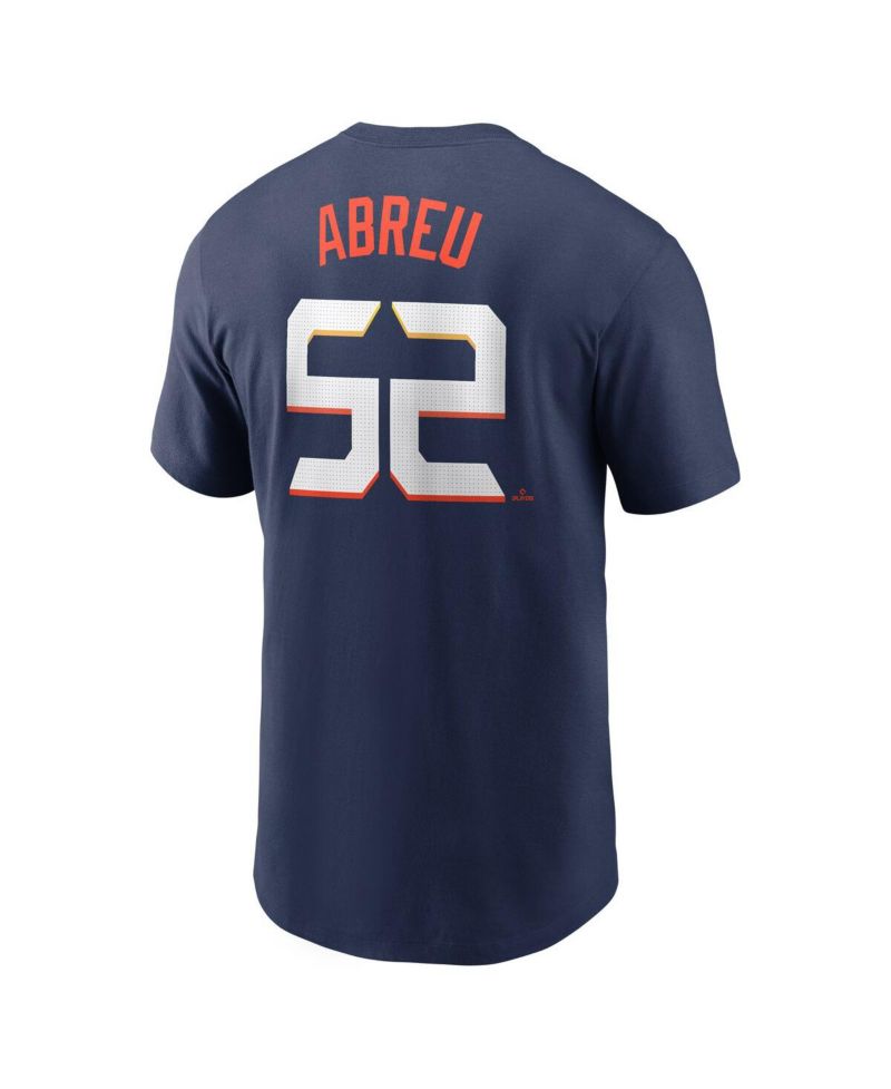 Men's Bryan Abreu Navy Houston Astros 2025 City Connect Fuse Name & Number T-Shirt