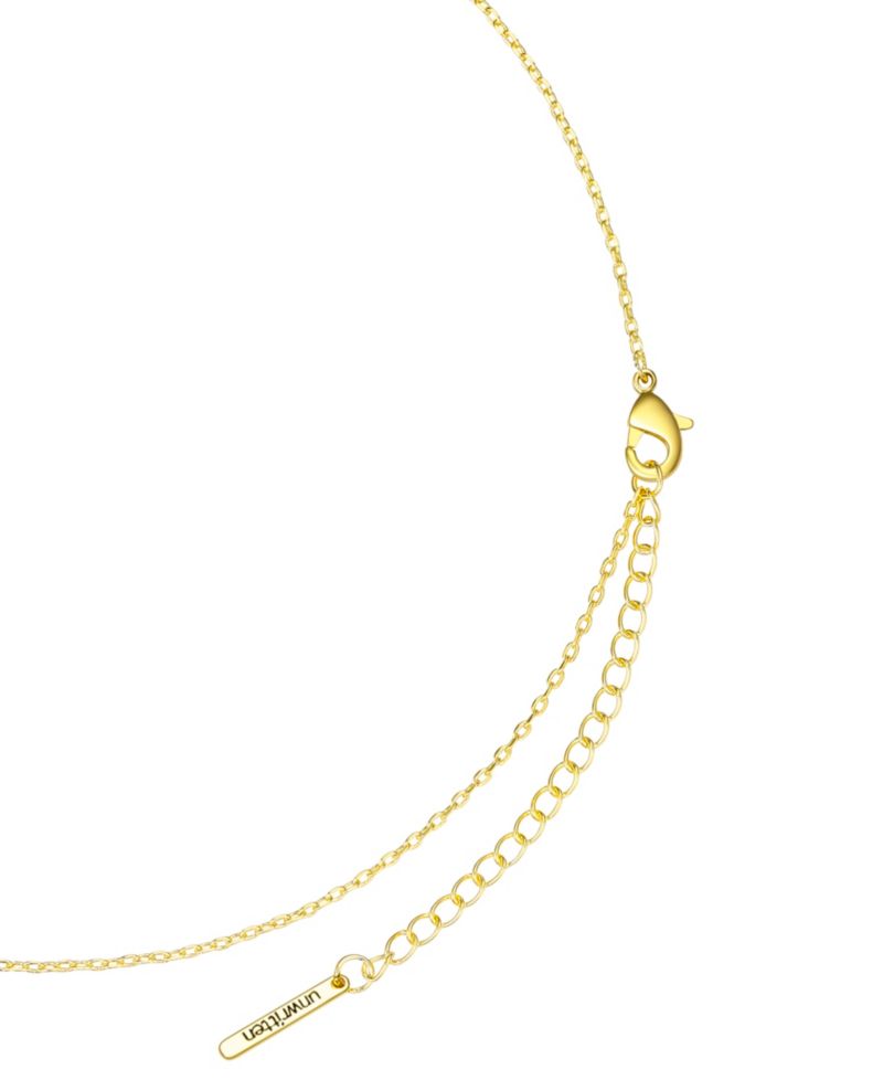 Cubic Zirconia and Mother of Pearl Clover Necklace Set