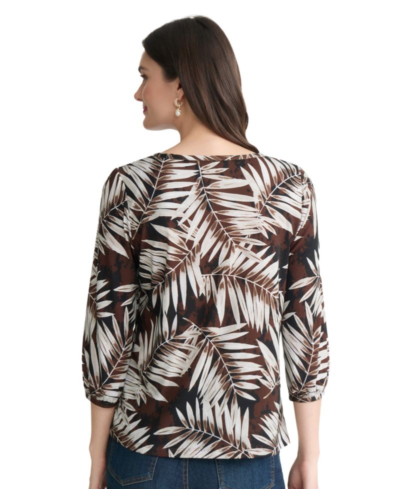 Women's Printed Crewneck Top