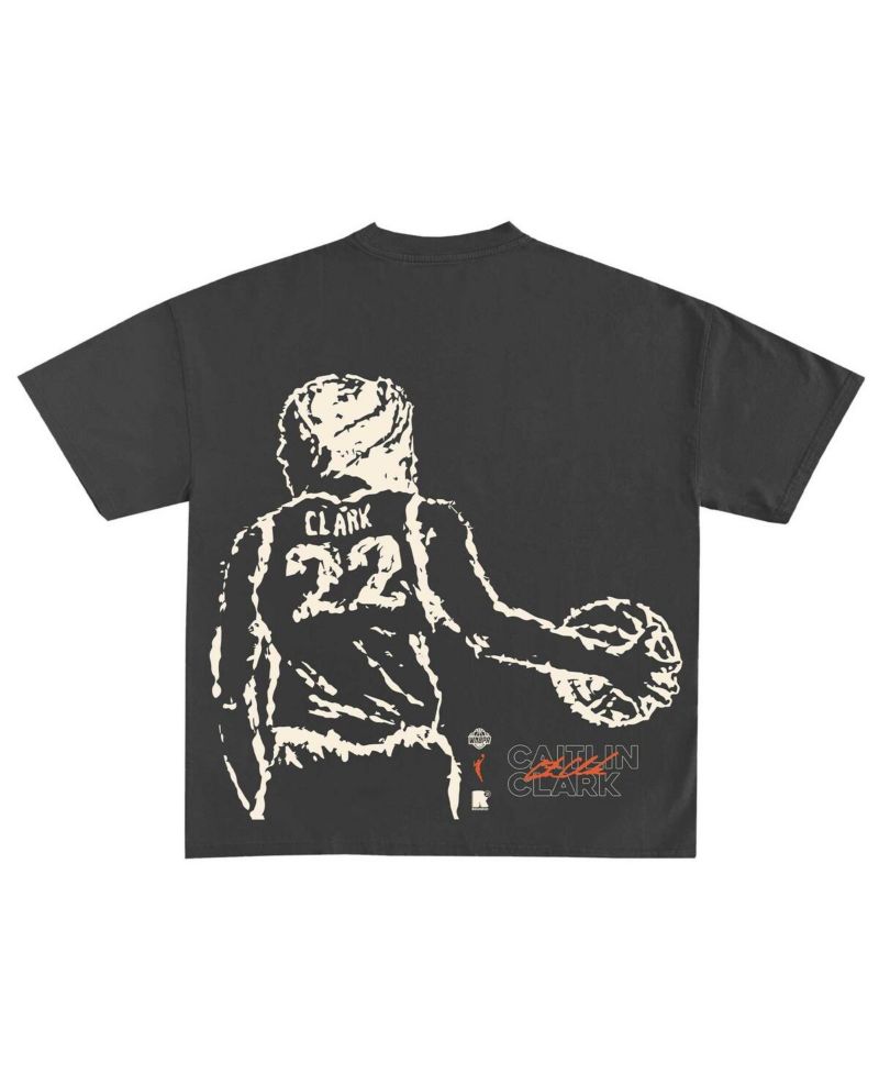 Men's and Women's Caitlin Clark Black Indiana Fever Draft Night T-Shirt