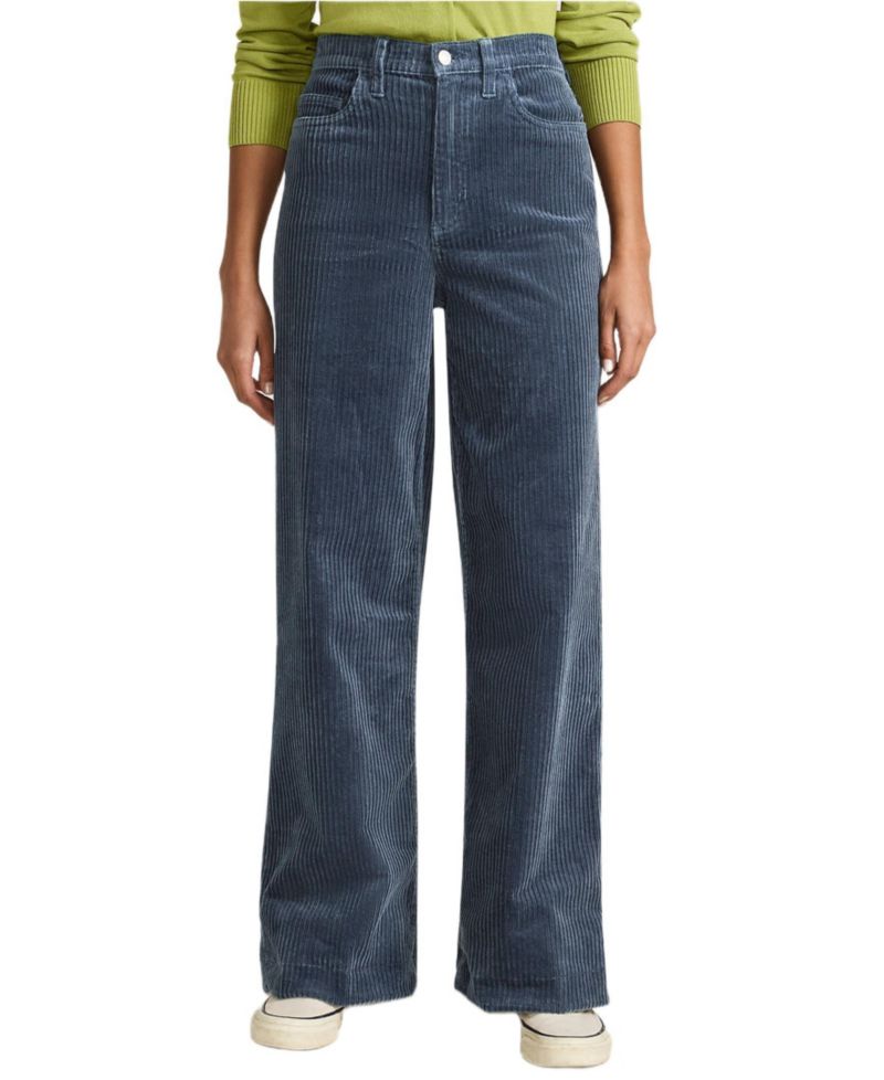 Women's High Rise Wide Leg Corduroy Pants