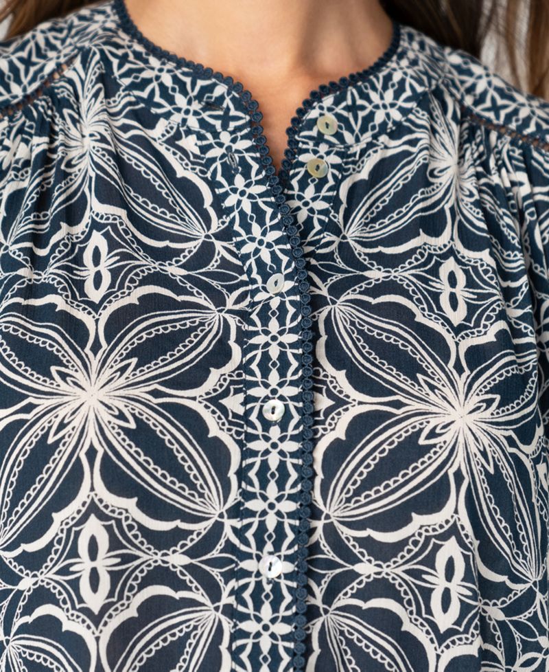 Petite Crewneck Blouse