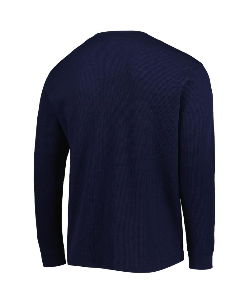 Men's Atlanta Braves Navy Maverick Long Sleeve T-shirt