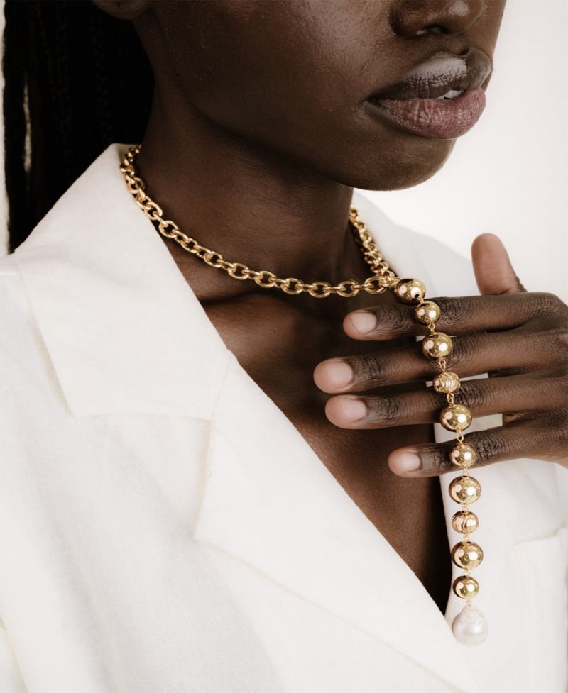 Deep Drop Lariat Necklace