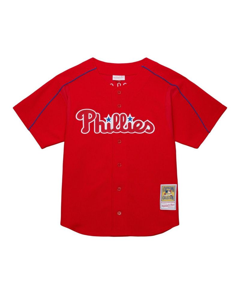 Men's Ryan Howard Red Philadelphia Phillies Cooperstown Collection Batting Practice Jersey