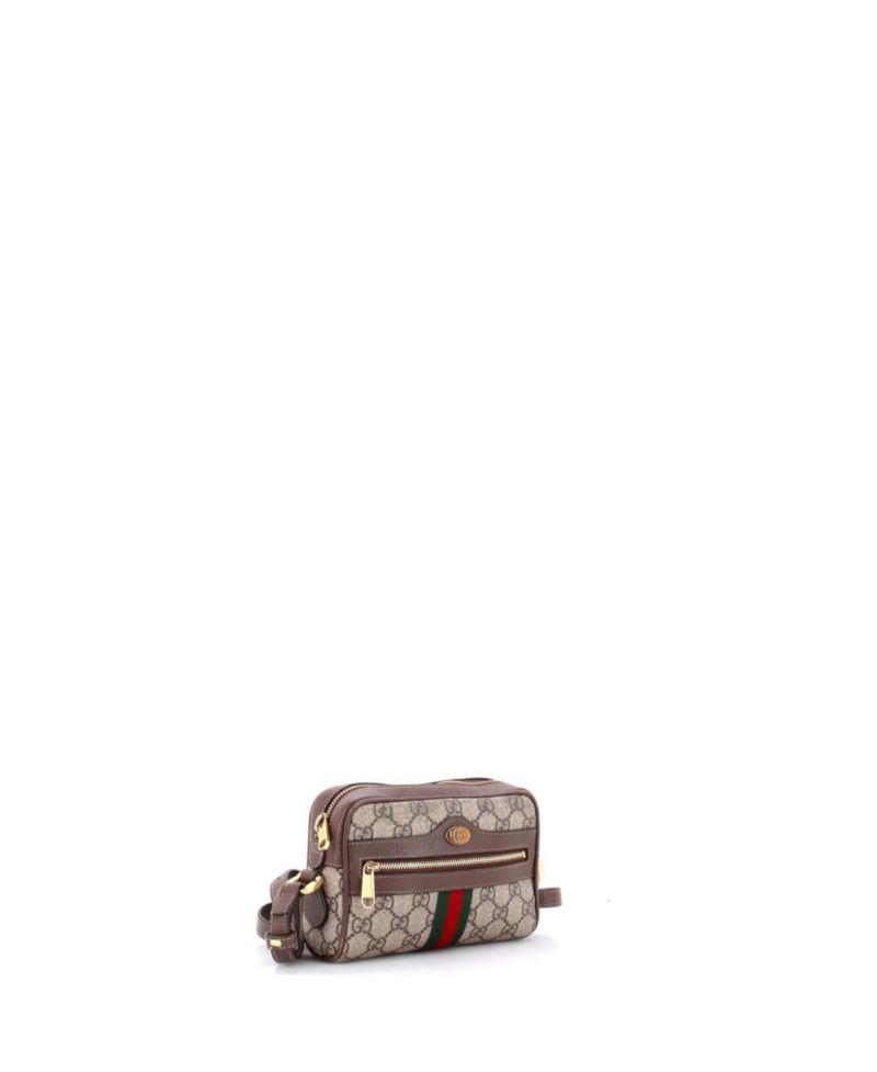 Mini Ophidia Shoulder Bag GG Coated Canvas