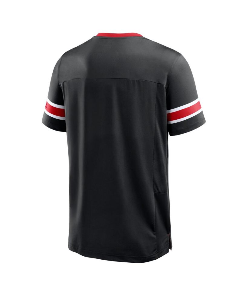 Men's Black Atlanta Falcons Hometown Premium Hashmark V-Neck T-Shirt