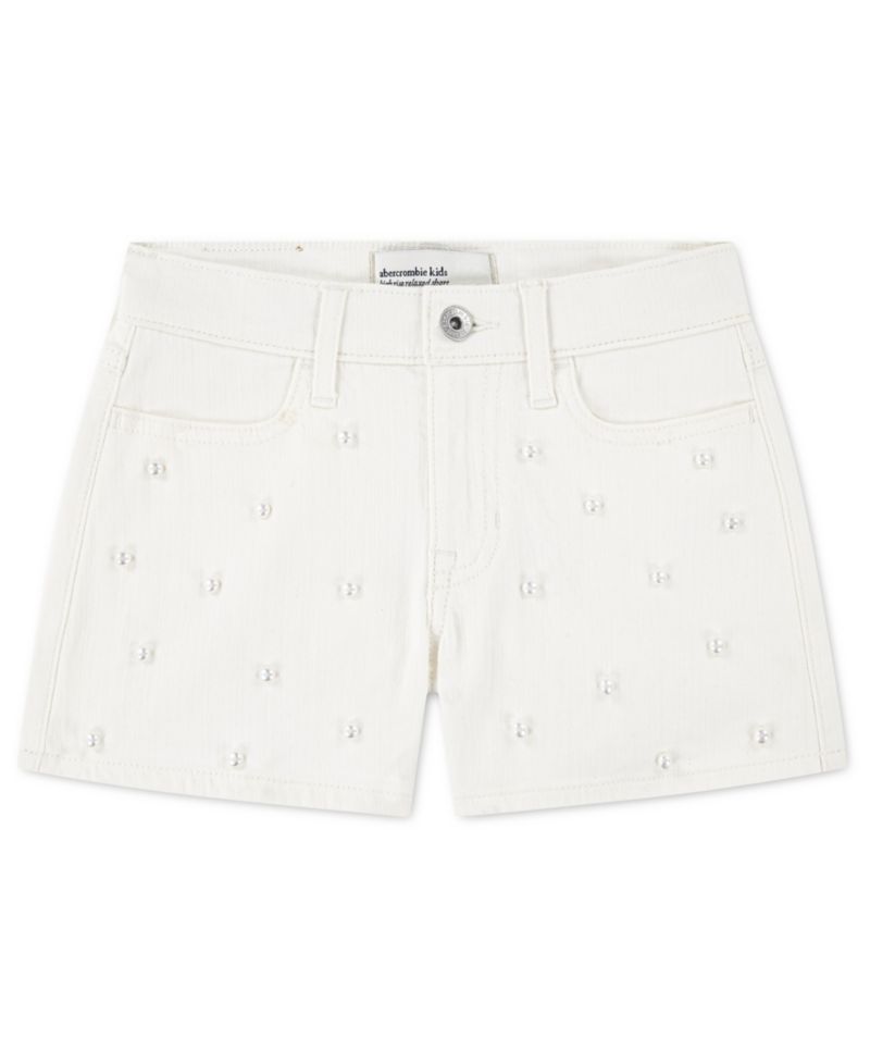 Girls' Pocket Detail Twill Shorts
