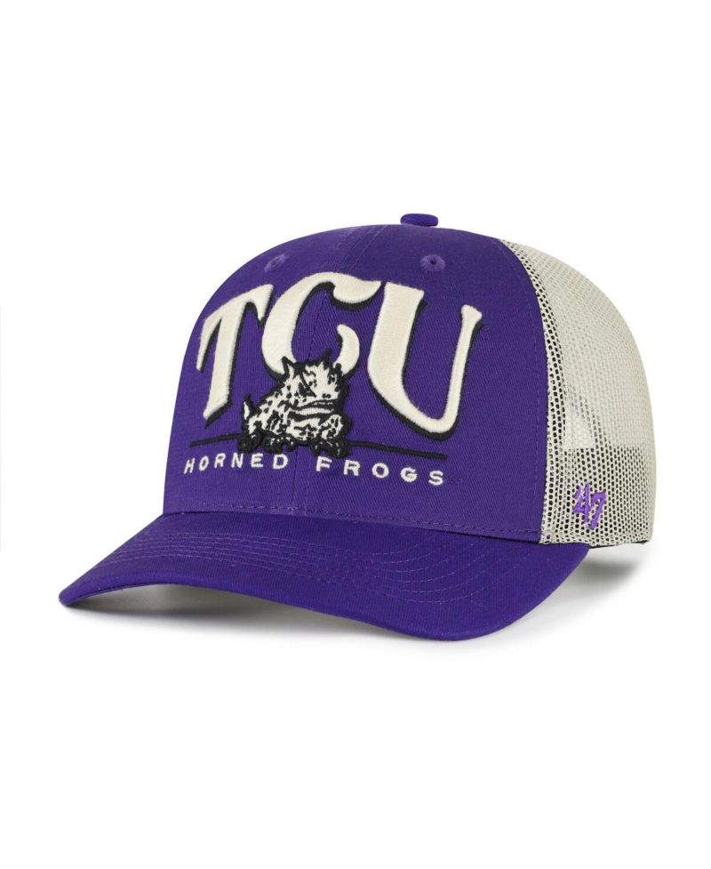 Men's Purple TCU Horned Frogs Arid Adjustable Trucker Hat