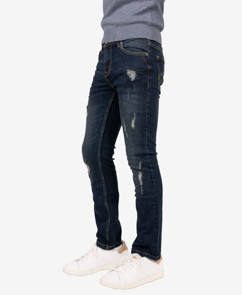 Boy's RawX Distressed Neon Stitch Jeans
