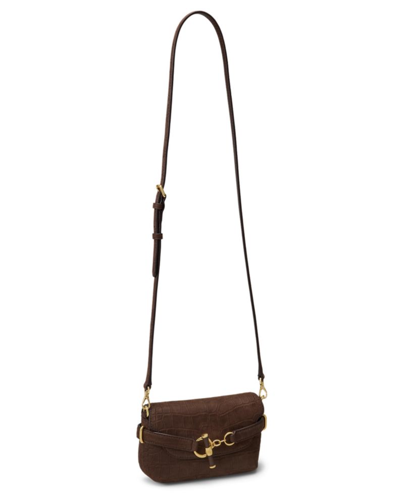 Blaike Croc-Embossed Mini Crossbody Bag