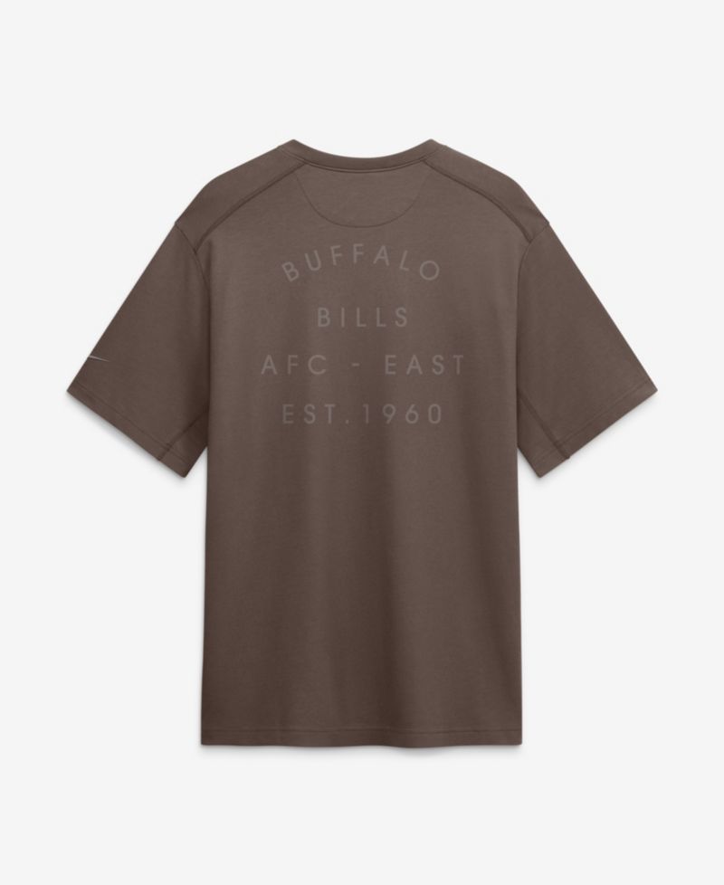 Men's Brown Buffalo Bills Last Resort Dri-FIT T-Shirt
