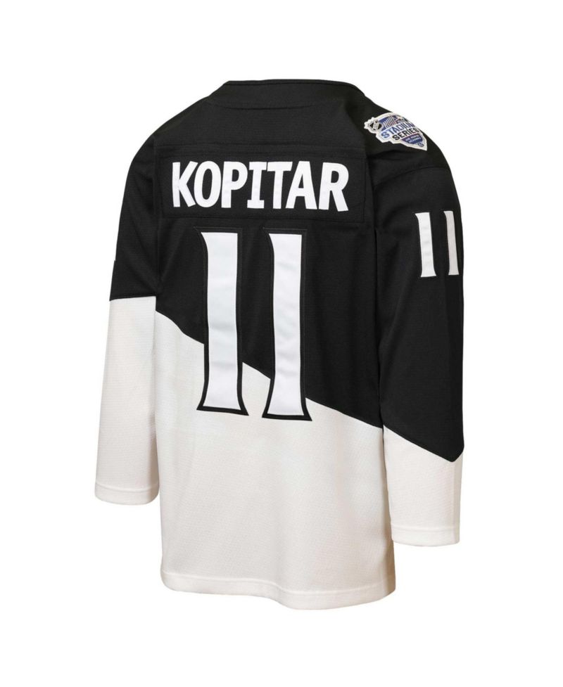 Big Boys and Girls Anze Kopitar Black/White Los Angeles Kings 2020 Stadium Series Power Play Jersey