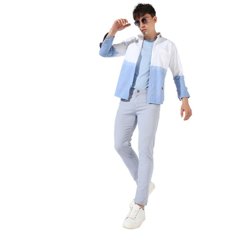 Men's Ombre Contrast Shirt