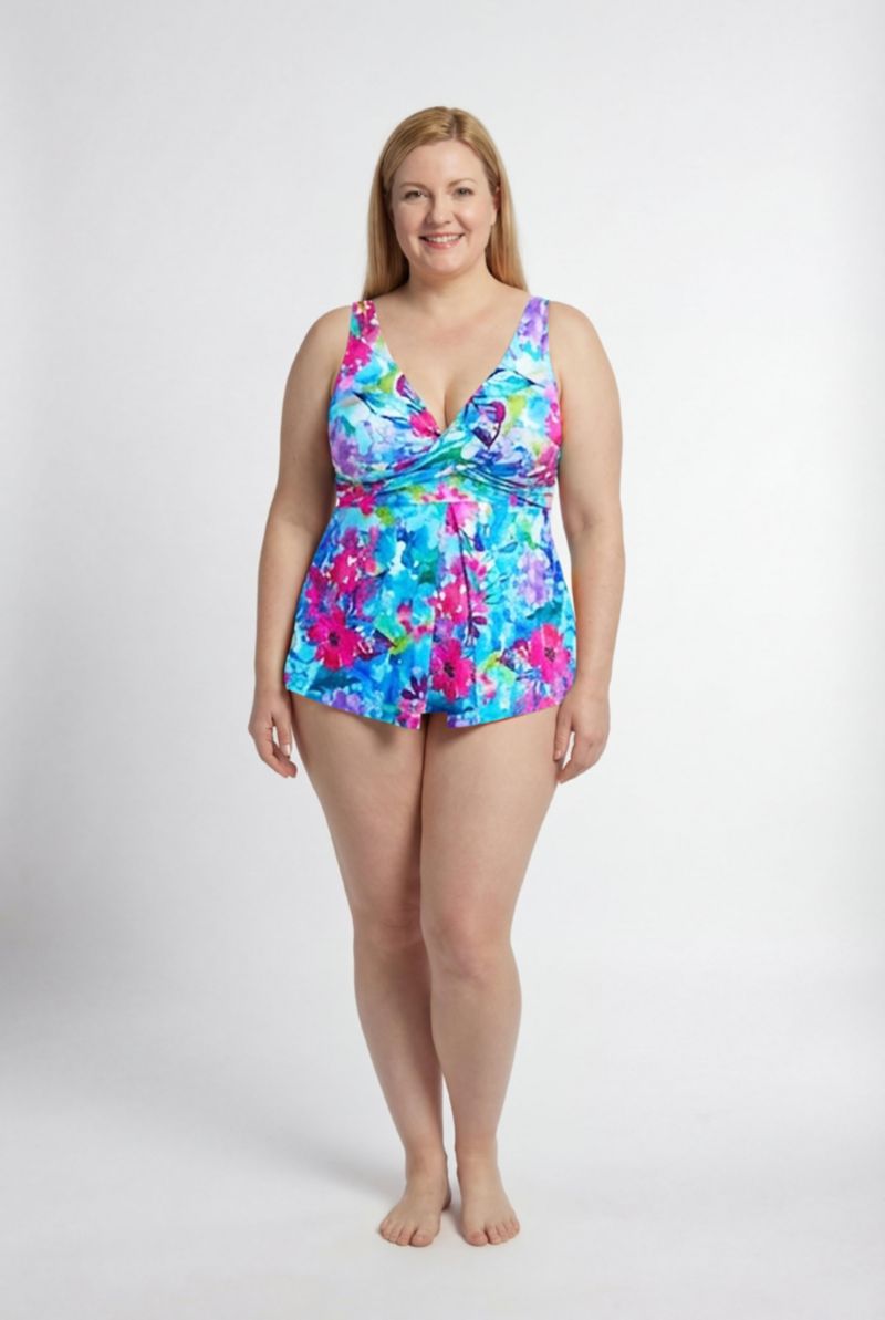 Women's V-Neck Twist Tankini Top