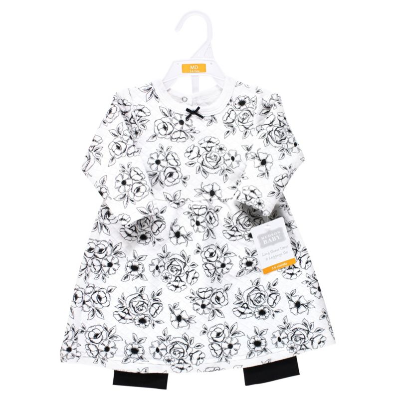 Baby Girls Hudson Quilted Cotton Dress and Leggings