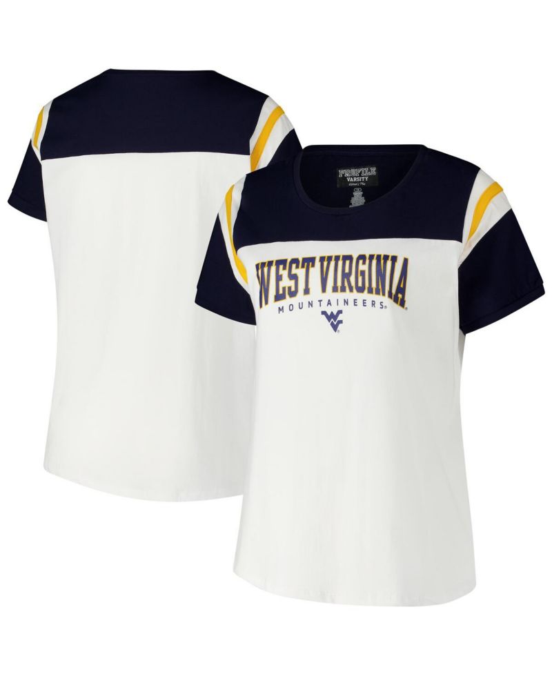Women's White West Virginia Mountaineers Plus Size Winning Gear T-Shirt