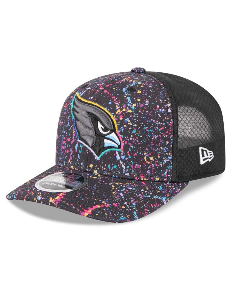 Men's Black Arizona Cardinals 2025 NFL Crucial Catch 9SEVENTY Adjustable Hat
