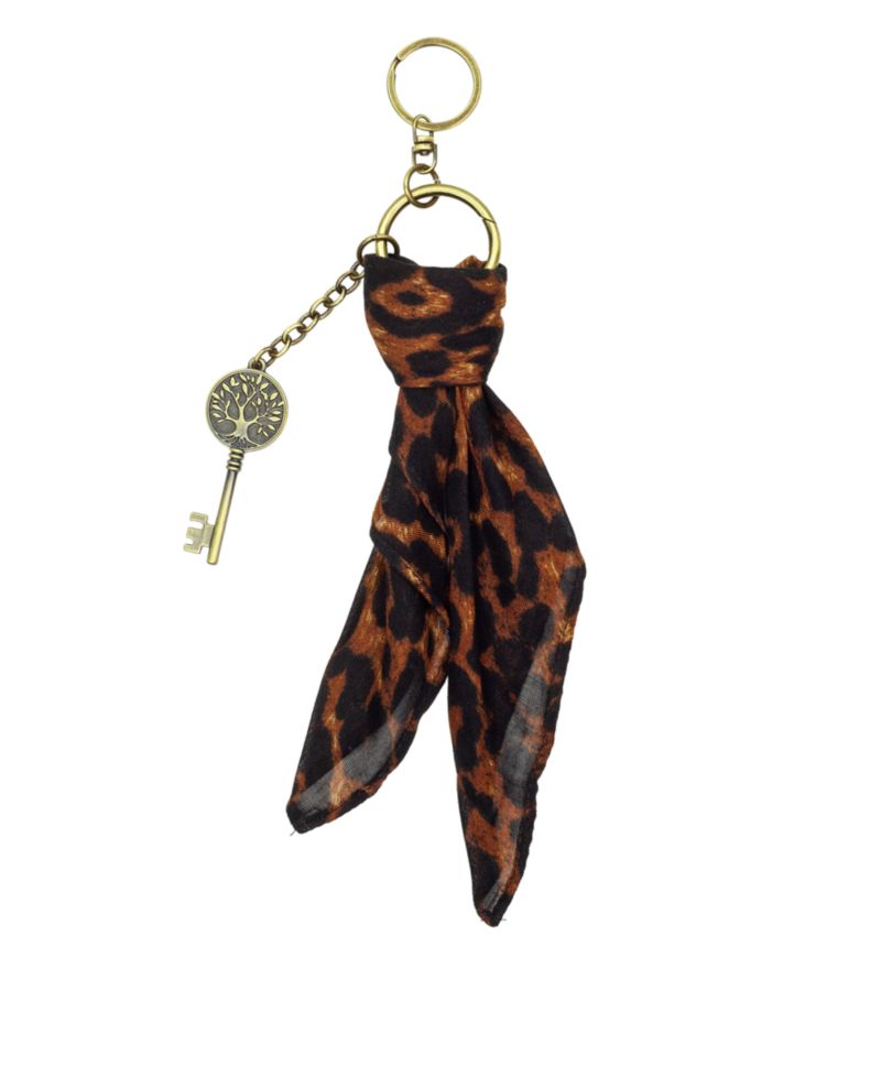 Mini Scarf Key Bag Charm