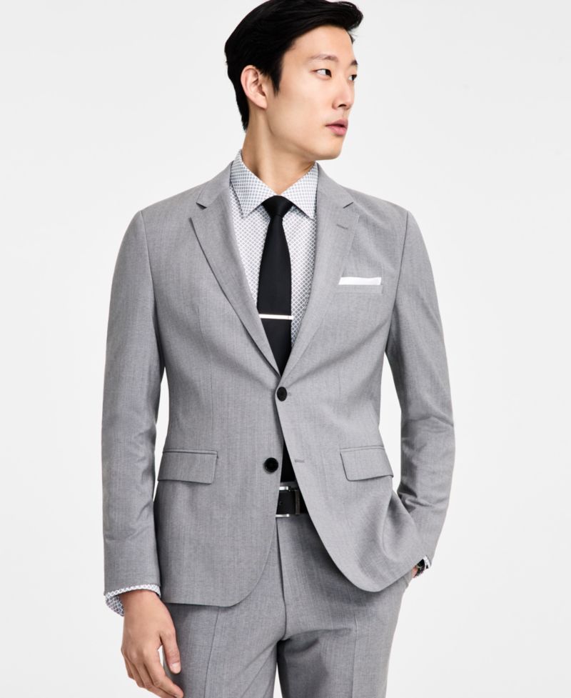 Men's Modern-Fit Wool Blend Suit Separates Jacket