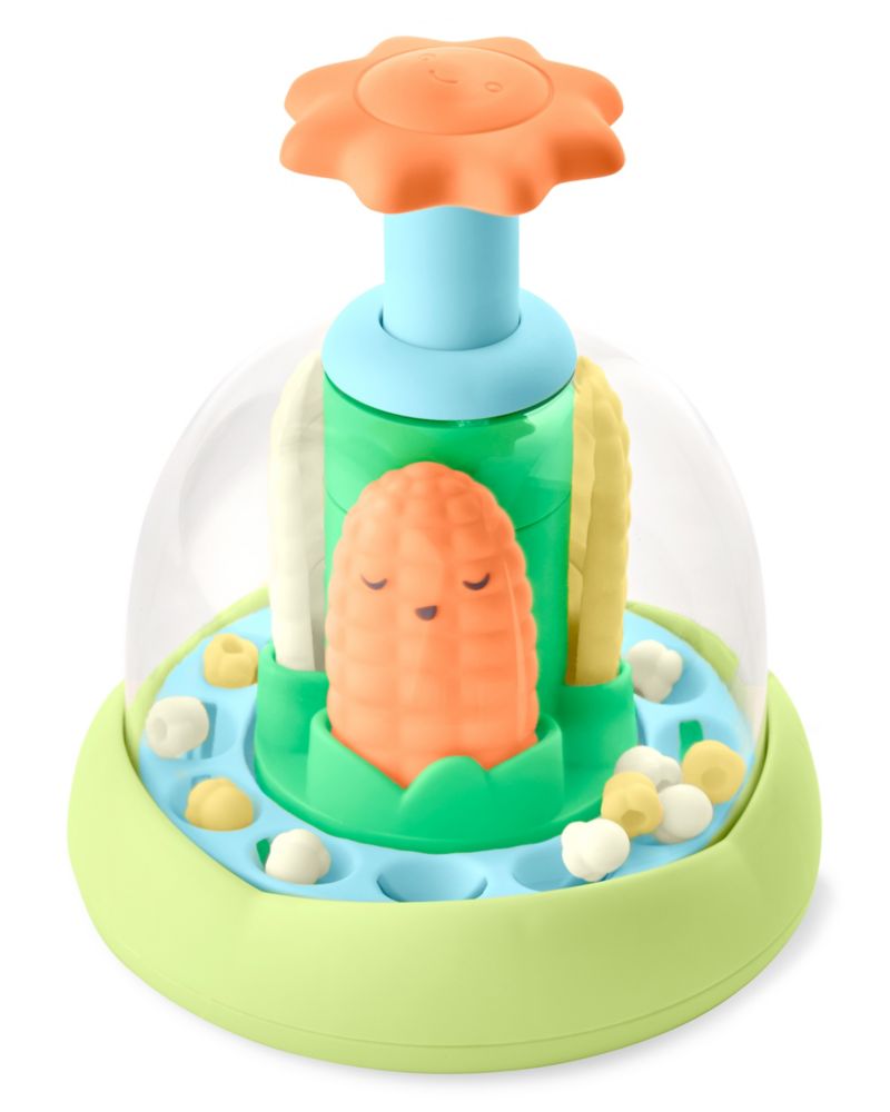 Baby Farmstand Cause and Effect Fine Motor Push and Spin Toy