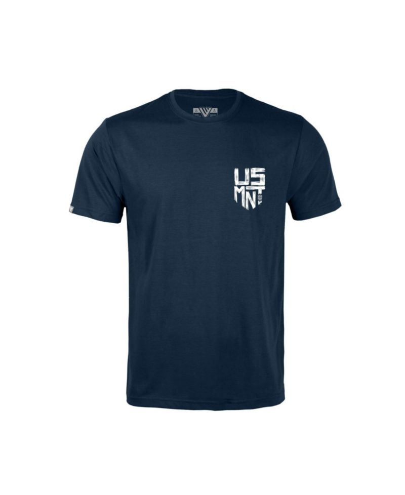 Big Boys and Girls Navy USMNT Little Richmond Scribble T-Shirt