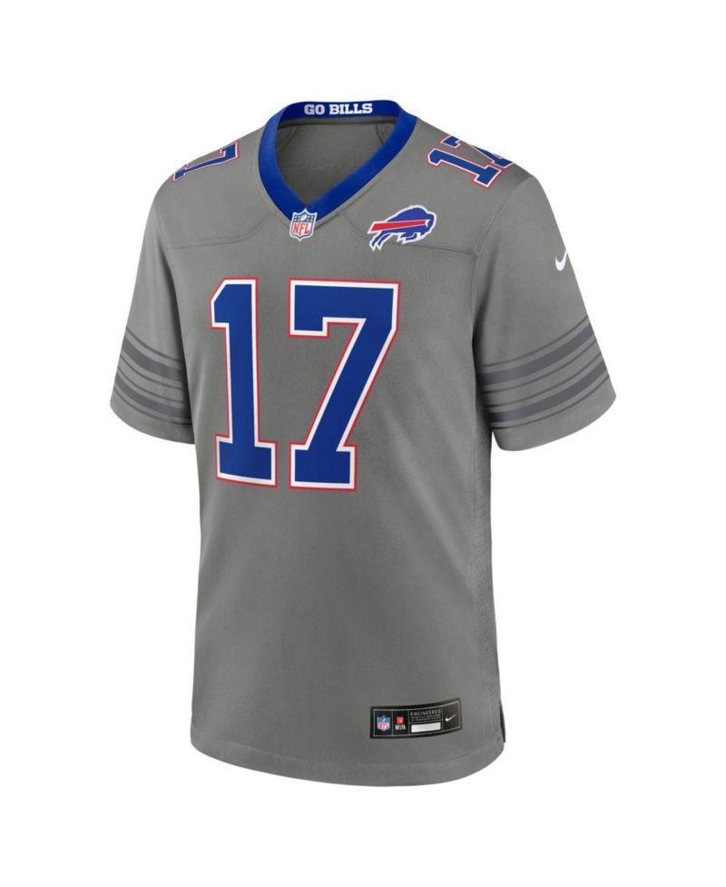 Men's Josh Allen Gray Buffalo Bills Nickel City Game Jersey