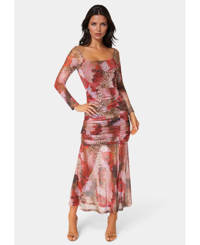 Women's Mesh Open Back Dress