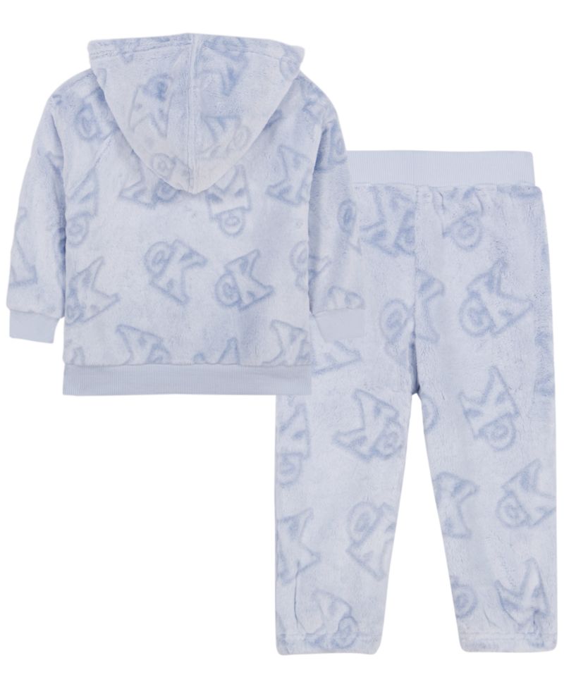 Baby Boys' Sherpa Pullover Hoodie and Jogger Pants, 2-Piece Set