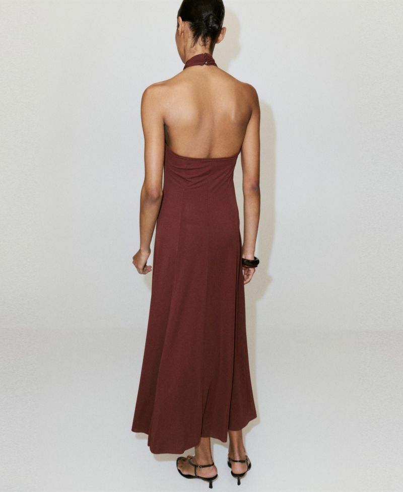 Women's Halter-Neck Knitted Dress