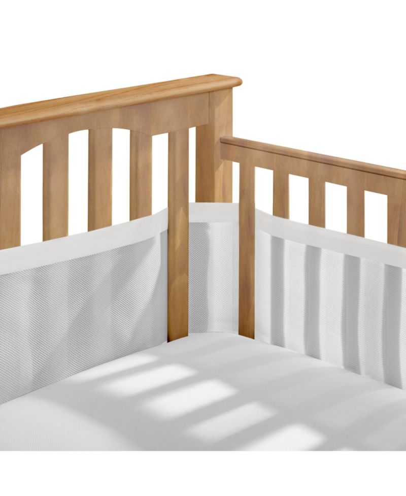 Breathable Mesh Liner for Full-Size Cribs, Deluxe 4mm Mesh (Size 4FS Covers 3 or 4 Sides)