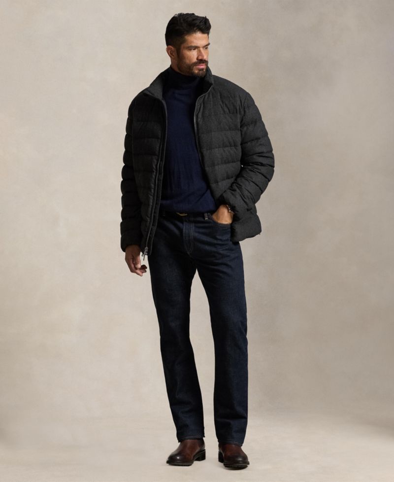 Men's Big & Tall Colden Down Quilted-Herringbone Regular-Fit Jacket