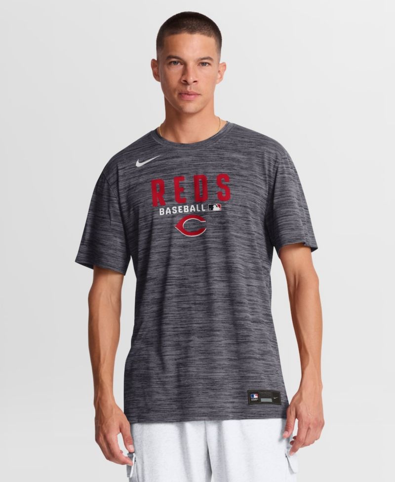 Men's Black Cincinnati Reds Authentic Collection Velocity Dri-FIT T-Shirt