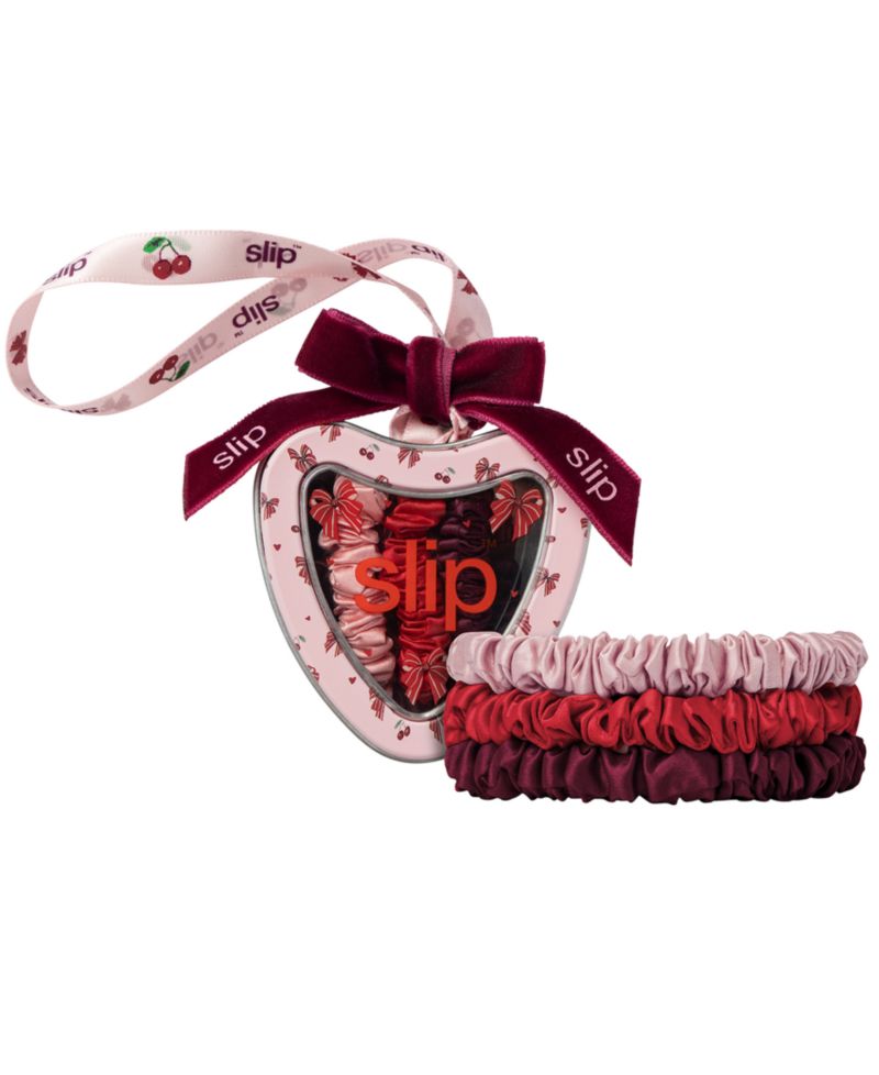 3-Piece Pure Silk Skinny Scrunchie Trio Set