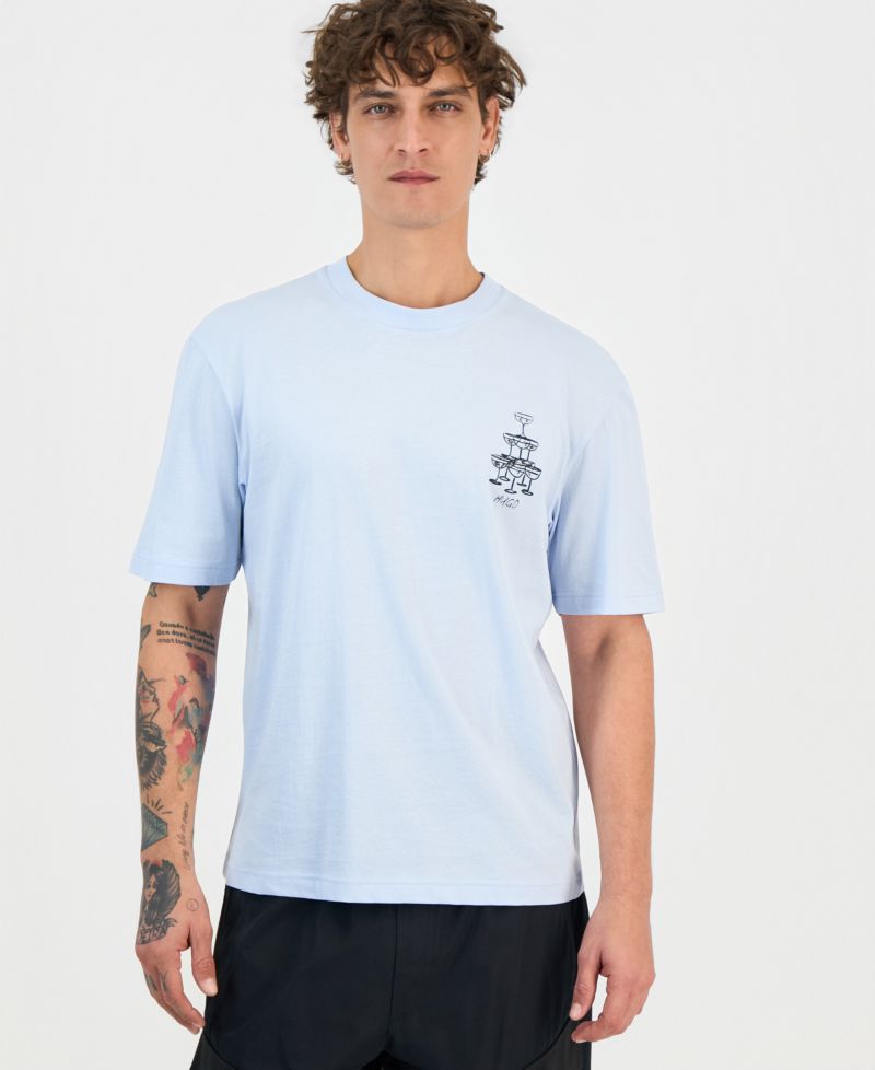 Men's Nucavo Cotton Logo Graphic T-Shirt