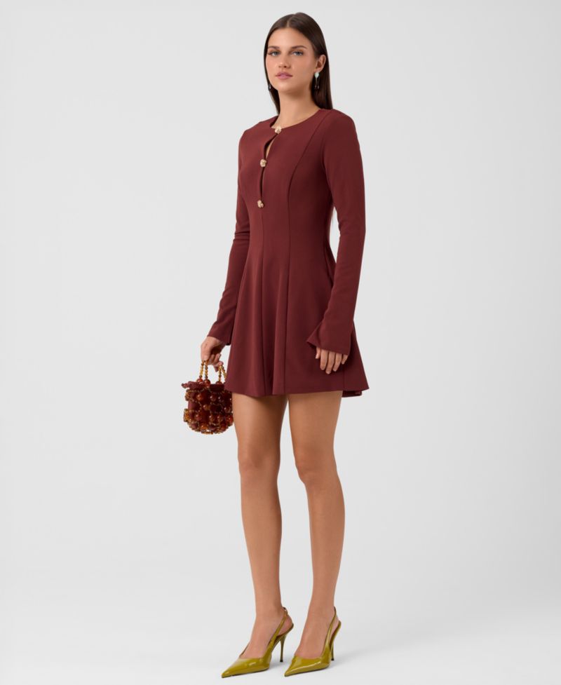 Women's Dita Mini Long-Sleeve Fitted Dress